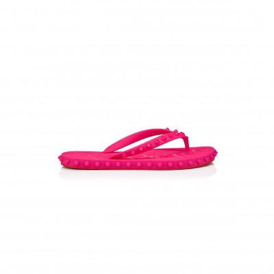 CHRISTIAN LOUBOUTIN SUPER LOUBI FLIPFLIP FLOPS RUBBER PINUP WOMEN 1230961P379
